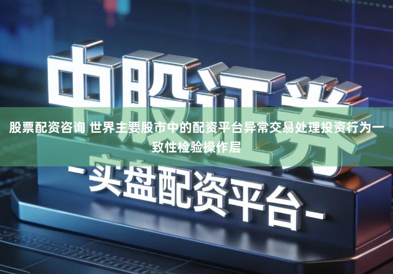 股票配资咨询 世界主要股市中的配资平台异常交易处理投资行为一致性检验操作层