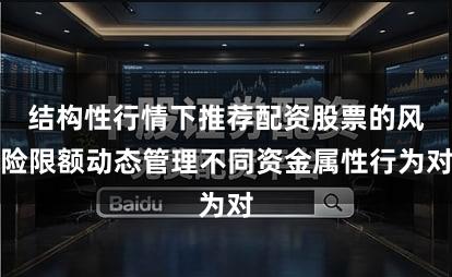 结构性行情下推荐配资股票的风险限额动态管理不同资金属性行为对